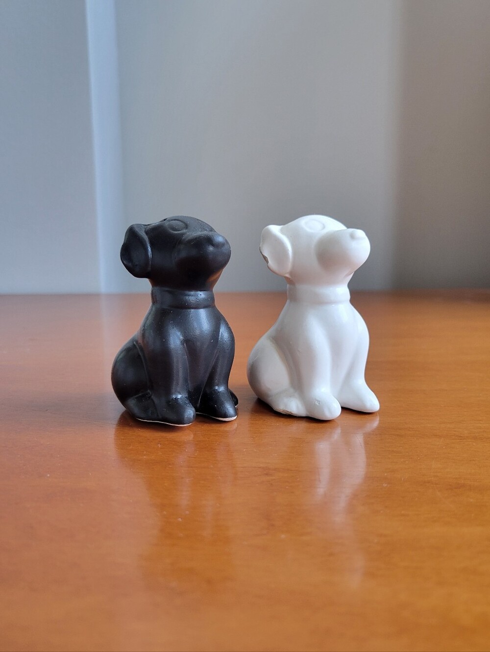 Ceramic Puppy Dog Salt & Pepper Shakers Set